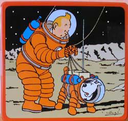 Tintin attachant Milou