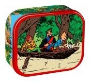 Boîte Delacre Tintin, Haddock et Zorrino en pirogue