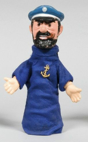 Marionnette Haddock, édition Lombard 1972 Marionnette Haddock, édition Lombard 1972