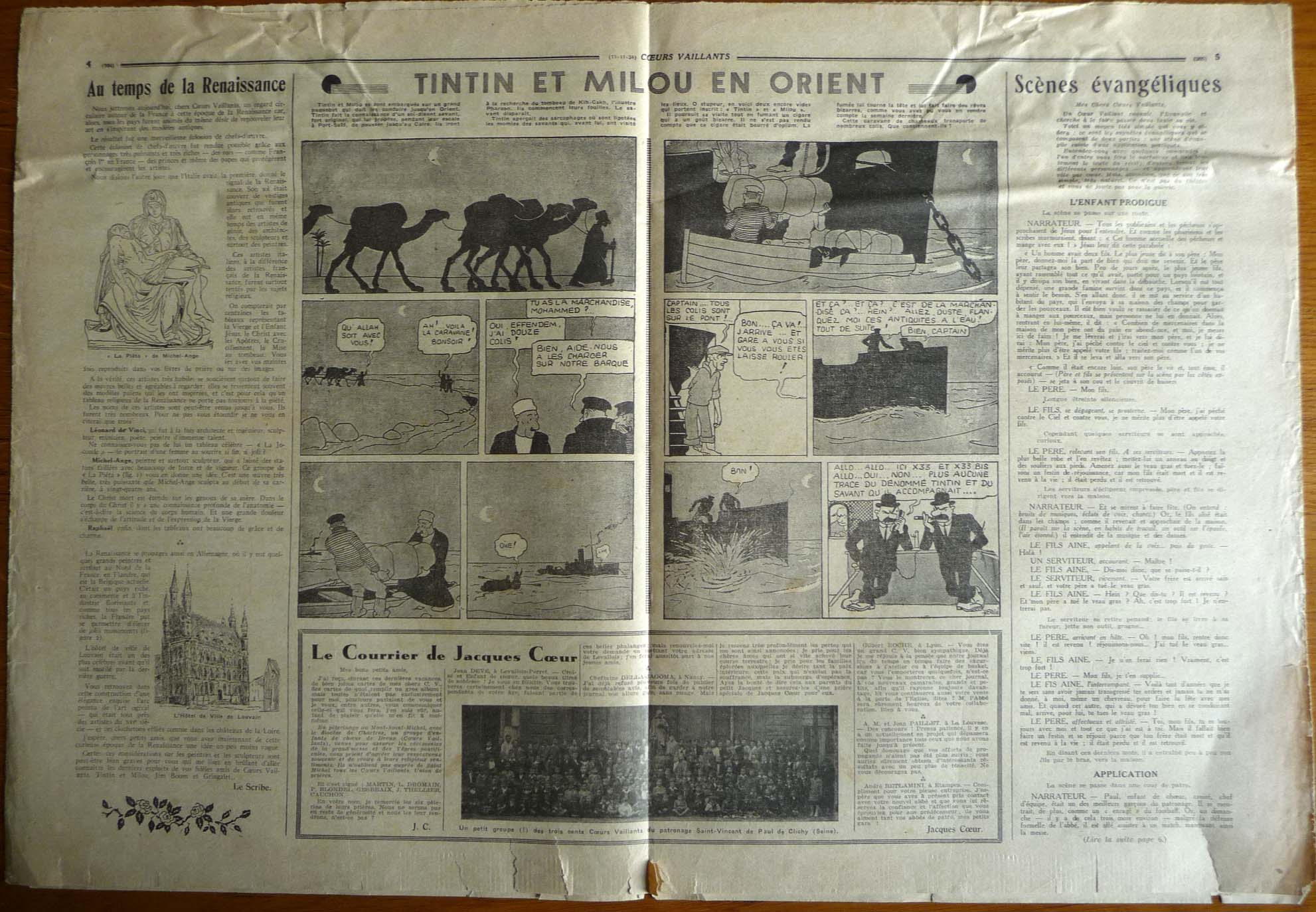 Planche Tintin en Orient Planche Tintin en Orient