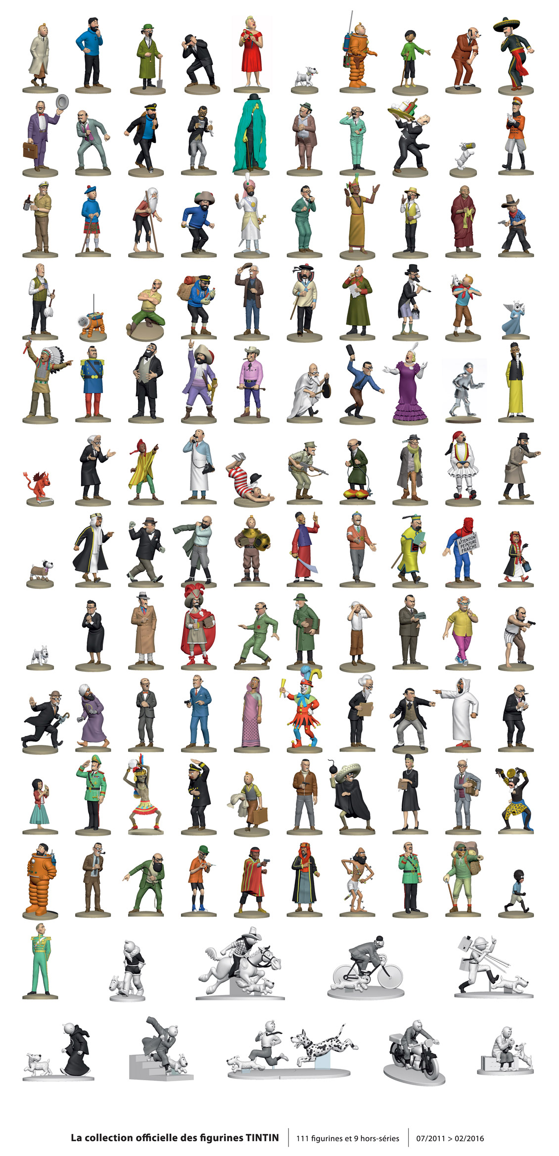 Les 111 figurines de la collection