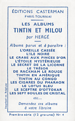 Le verso de la 1ère série