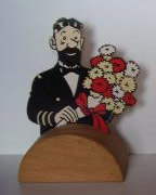 Tirelire Haddock aux fleurs