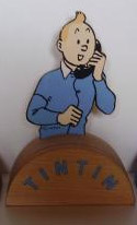 Tirelire Tintin au téléphone